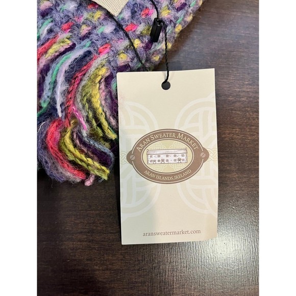 ARAN Sweater Market Wool Country stole NWT - Picture 5 of 7